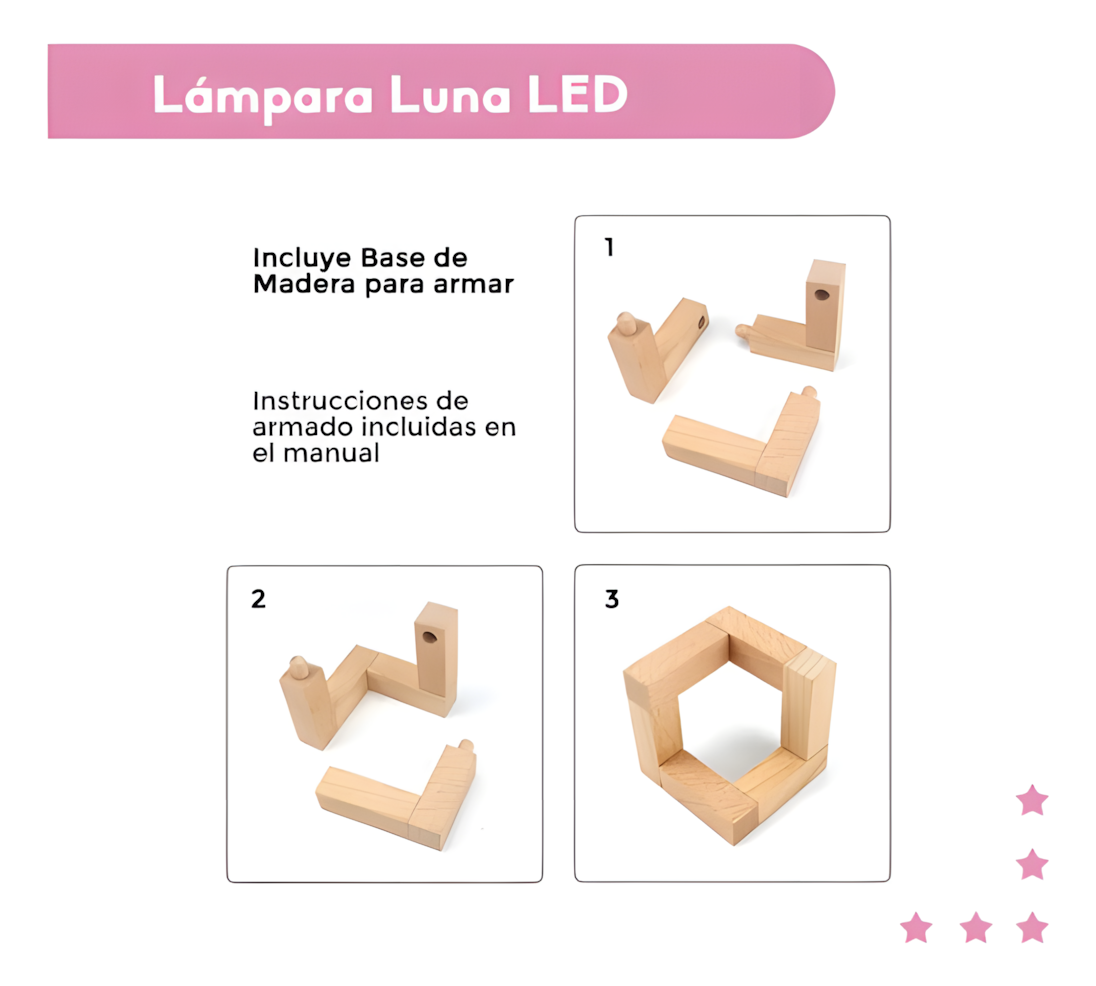 Lámpara Luna 3D