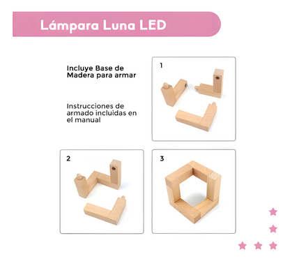 Lámpara Luna 3D